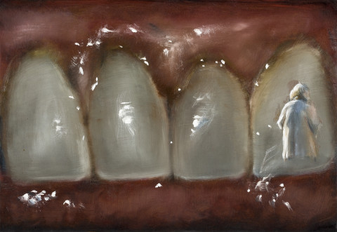 Louise Hearman Untitled #1339, 2011; Oil on masonite; 30.5 x 44 cm; enquire