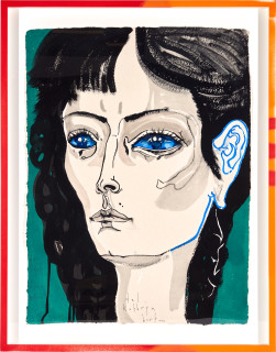 Del Kathryn Barton day light, i mean whoa!, 2019; gouache on paper, hand finished frame; 87 x 67.5 cm; Enquire