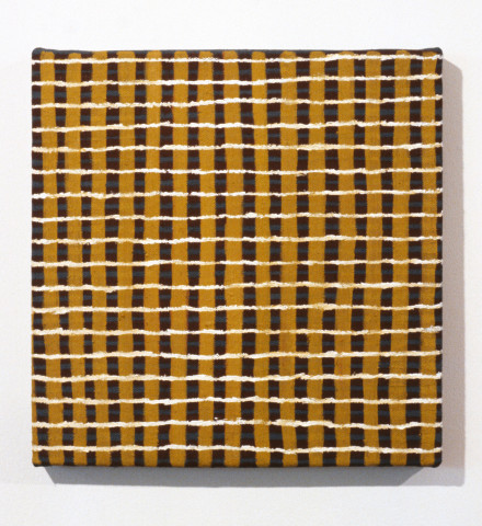 Cathy Blanchflower 18 White Lines, 1993; oil on flax; 30 x 30 cm; enquire