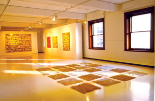 Rosalie Gascoigne Piece to Walk Around, 1981; saffron thistle sticks; 20 squares  80 x 80 cm each; enquire