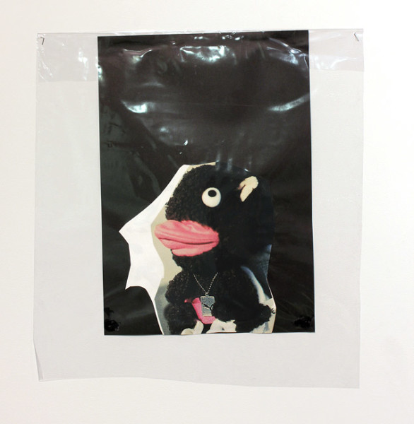 Jacqueline Fraser The Making of 8 Mile 2012, 2012; archival card, duratrans, magazine clippings, paint, archival glue, wood grain contact, cling wrap, gold foil paper, plastic sheeting; dimensions variable; enquire