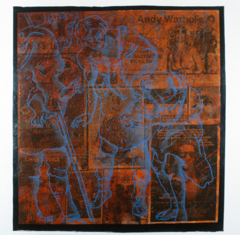 Mark Titmarsh The Biography of a Head, 1988; acrylic on paper; 200 x 213 cm; enquire