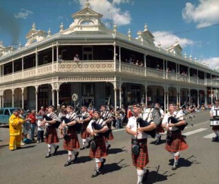 Anne Zahalka Parade, Armidale Autumn Festival, 2001; type C photograph; 115 x 145 cm; Edition of 12; enquire