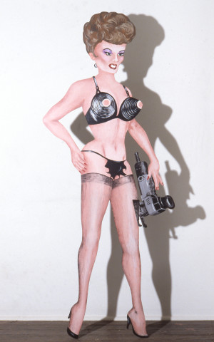 Maria Kozic Bitch (jig saw), 1989; acrylic on board; 180 x 74 cm; enquire