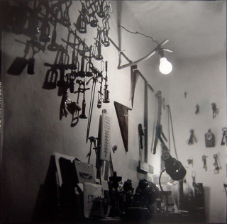 Bill Culbert Interior with corkscrew and lamp, France, 2002; silver gelatin prints; 40.5 x 40.5 cm; Edition of 25; enquire