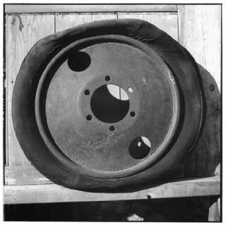 Bill Culbert Car wheel with tyre, 2002; Edition of 25; enquire