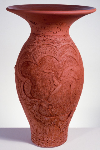 Victor Rubin Pegasus Ignited, 1987; glazed earthenware; enquire