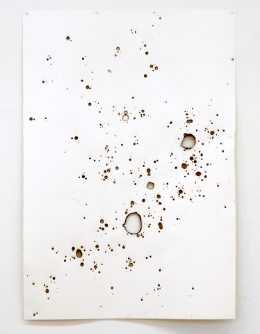 Lindy Lee Dust, 2008; fire on paper; 151.5 x 104.5 cm; enquire