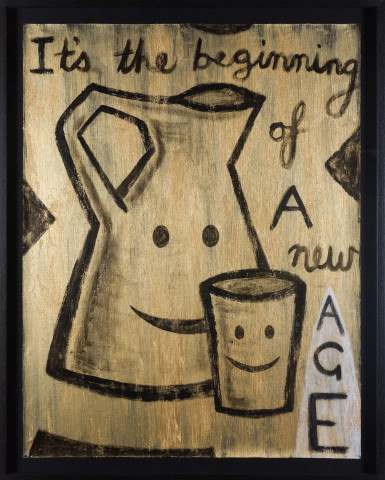 Nell It's the beginning of A new AGE, 2017; acrylic on canvas; 102.1 x 81.6 cm; enquire