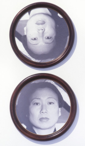 Anne Graham Portrait of Lindy Lee, 1992; black and white photograph; enquire