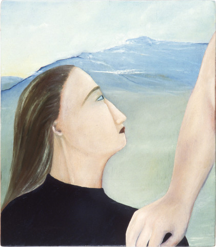 Vivienne Shark LeWitt Frith, 1986; oil on wood; 33.5 x 38 cm; enquire