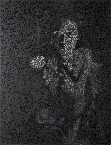 Daniel Boyd Untitled (PGM), 2013; oil, pastel and archival glue on linen; 153.5 x 118 cm; enquire