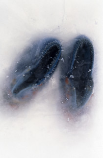 Julie Rrap Ice Shoe, 1999; cibachrome photograph; 160 x 130 cm; Edition of 9; enquire