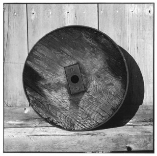 Bill Culbert Solid wood wheel, iron, rim, 2002; Edition of 25; enquire