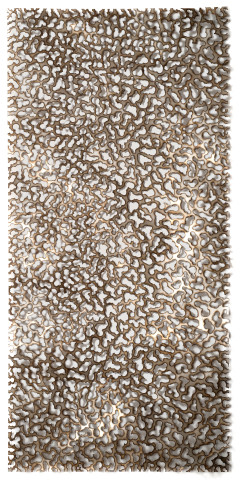 Lindy Lee Invisible, 2012; stainless steel and fire; 210 x 100 cm; enquire