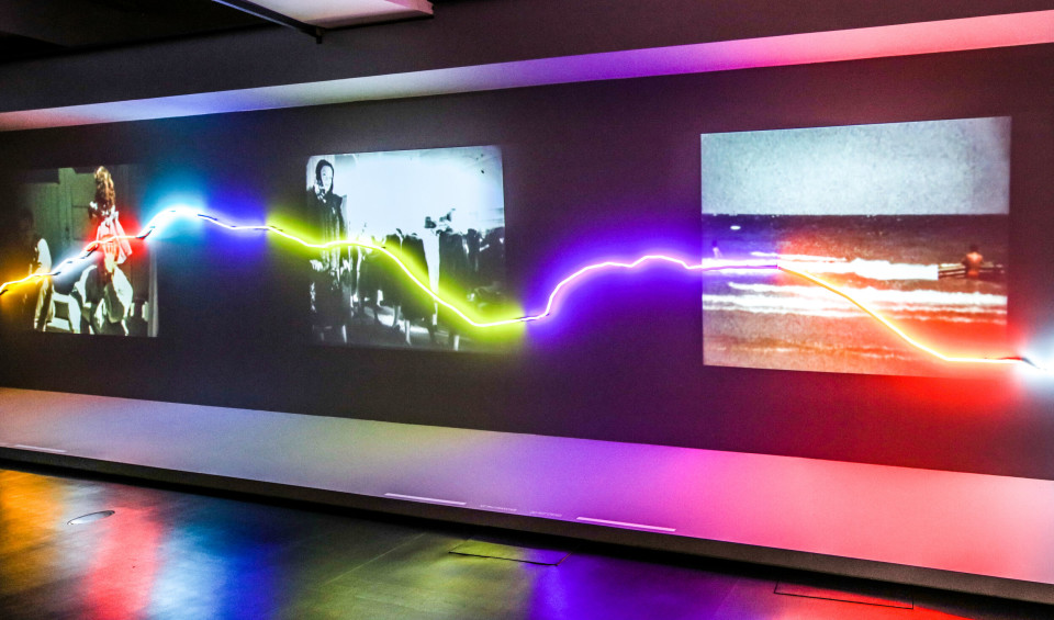 Installation view, Brook Andrew, Horizon Line II, Musée du quai Branly – Jacques Chirac, Paris (30 June – 1 November 2020)