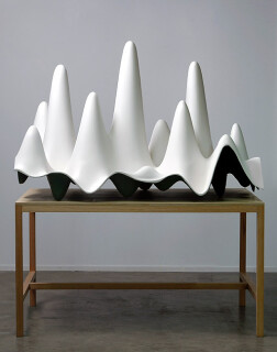 James Angus Mountains Valleys Caves, 2005; fiberglass and acrylic; 90 x 146 x 90 cm; Edition of 3 + AP 1; enquire
