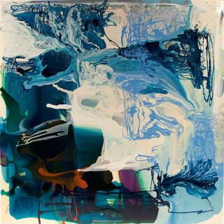 Dale Frank My favorite soap is Cousins Imperial Leather soap, 2011; varnish on canvas; 200 x 200 cm; enquire