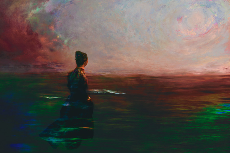 Tracey Moffatt Crossing, 2024; from the series The Burning; digital colour print; 128 x 190 cm (framed); Edition of 6 + 2 AP; more info; enquire