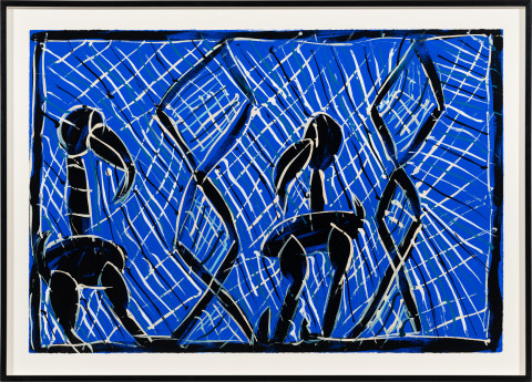 Dhambit Munuŋgurr Djirikitj, 2024; 4007-24; acrylic on paper; 77 x 112.5 cm; enquire