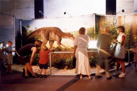 Anne Zahalka Dinosaur Display, Australian Museum, 1998; type C photograph; 76 x 93 cm; Edition of 12; enquire