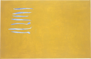 Fiona Foley Mangrove Pods 2, 2002; oil on linen; 115 x 72 cm; enquire