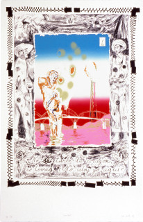 Juan Davila I Am Dead, 1989; silkscreen; 124 x 80 cm; enquire