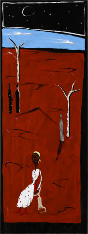 Mia Boe That’s the very reason, 2025; acrylic on linen; 228 x 86 cm; enquire