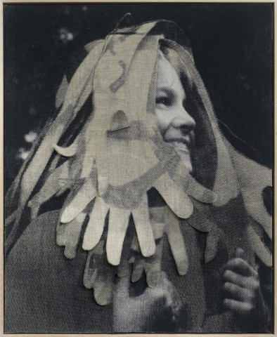 David Noonan Untitled, 2010; screen printed jute and linen collage; 73 x 60 cm; Edition of 3; enquire