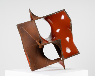 James Angus Misfit, 2025; steel, enamel paint; 84 x 97 x 86 cm; enquire