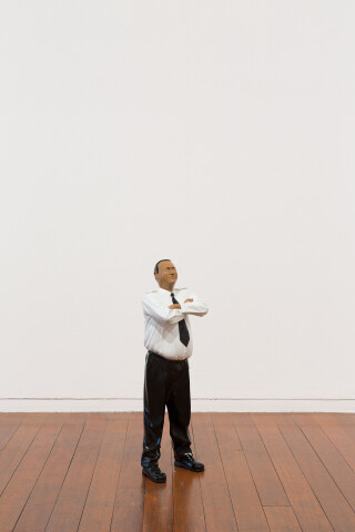 Michael Parekowhai Kapa Haka (large maquette), 2015; automotive paint on polyurethane; 65 x 18 x 14 cm; Enquire