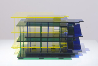 James Angus Dom-Ino Colour Seperation, 2003; acrylic; 16 x 28 x 20 cm; enquire