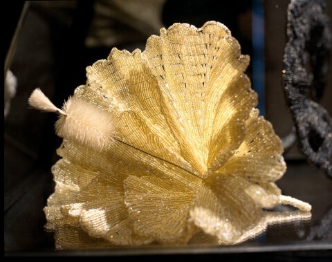 Fiona Hall Understorey, 1999-04; Glass beads, silver wire, plastic; vitrine dimensions: 176 x 150 x 87cm; enquire