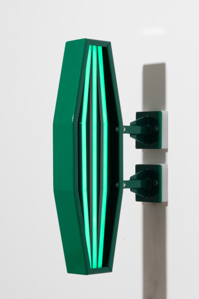 Callum Morton City Lights #10, 2026; steel, 2Pac polyurethane, lights; 70 x 35 x 12 cm; enquire