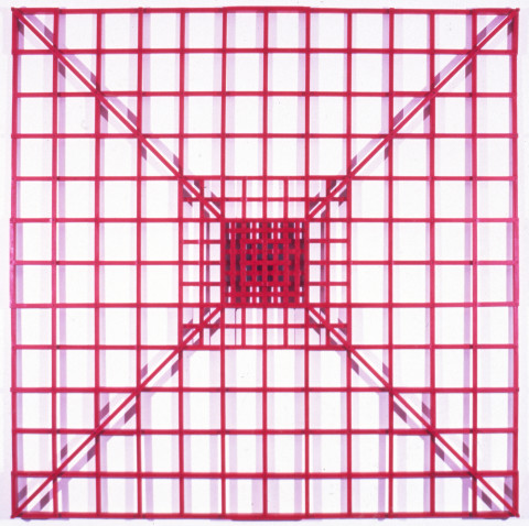 Hilarie Mais Endgame II, 1988; oil paint on wood; 213.5 x 213.5 x 4 cm; enquire