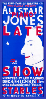 Martin Sharp Alistair 'Piano' Jones, 1981; original poster silkscreen; 105 x 80 cm; enquire