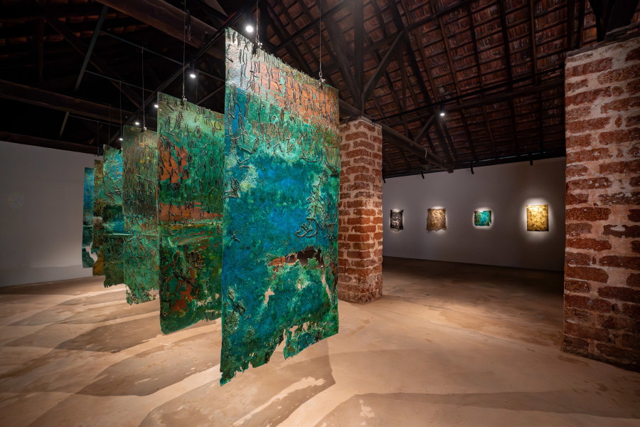 Installation view, Kirtika Kain, Kochi Muziris Biennale, India (12 December 2025 – 31 March 2026)