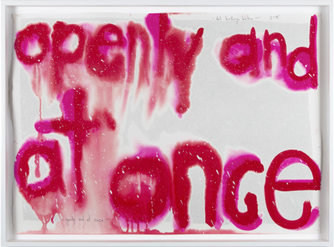 Del Kathryn Barton openly and at once, 2015; gouache and ink on hot pressed paper; 60.5 x 82 cm; enquire