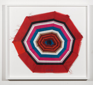 Del Kathryn Barton no other side, 2012; Dupion silk and embroidery cotton; 49 x 55 cm; enquire