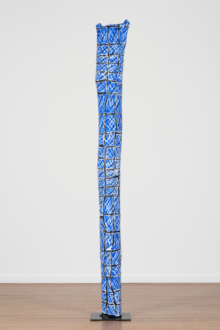 Dhambit Munuŋgurr Gulyalayala, 2022; 8521-22; acrylic on Eucalyptus Tetradonta; 294 x 38 x 38 cm; enquire