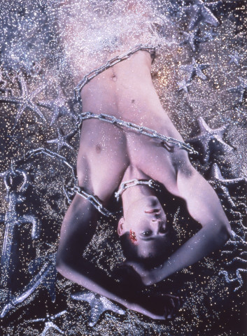 Pierre et Gilles Sur la plage abandonné (Rupert Everett), 1994; painted photograph; 98 x 72.5 cm; enquire
