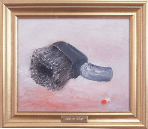 Fiona Hall Mis en Scene, 1996; Oil on canvas; 29 x 24 cm; enquire
