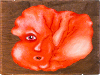 Maria Kozic VISIONARYALS 2, 2000; acrylic on wood; 30 x 40.5 cm; enquire