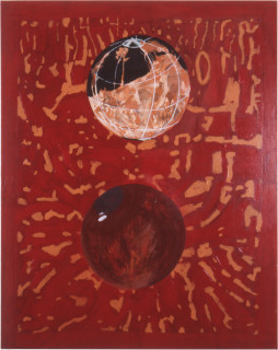 Geoff Lowe Face III, 1987; synthetic polymer paint and oil on canvas; 152 x 122 cm; enquire