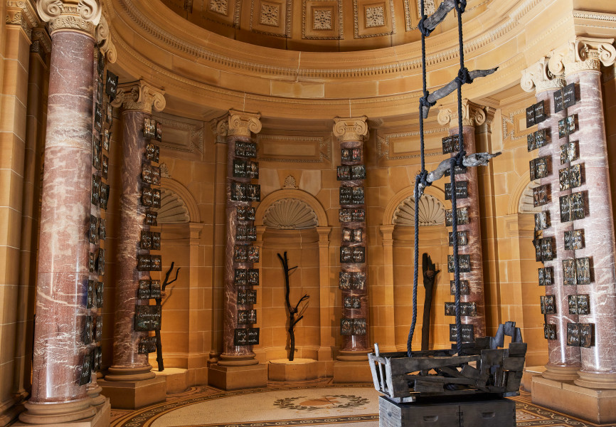 Installation view, Fiona Hall, EXODUST, 2021, The National 2021: New Australian Art, Art Gallery of New South Wales, Sydney 