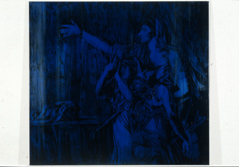 Lindy Lee Unconditional Knowledge, 1990; oils and wax and canvas; 180 x 198 cm; enquire