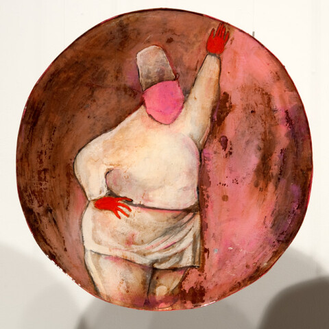 Hossein Ghaemi Hey beyonce fill me in about the divine, 2009; liquid glass, paper, boxboard, gouache, pencil, chalkboard paint, fine grains of pistachio nut; 36 x 35 cm; enquire