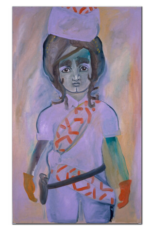 Linda Marrinon Stewardess Amazing!, 1990; oil on canvas; 152 x 92.5 cm; enquire