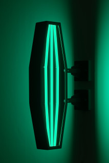 Callum Morton City Lights #10, 2026; steel, 2Pac polyurethane, lights; 70 x 35 x 12 cm; enquire