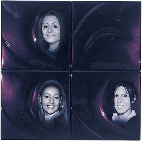 Patricia Piccinini LUVR99, 2002; ABS plastic and automotive paint; 100 x 100 x 5 cm; 4 panels; enquire